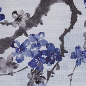 Fototapet vinil ramura flori albastru